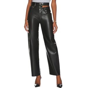 AGOLDE Recycled Leather Broken Waistband in Detox-25
